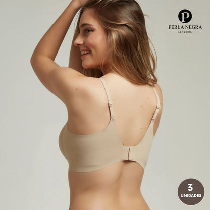 PROMO 3x1 | Corpiño Segunda Piel + Pack Bombachas de Regalo